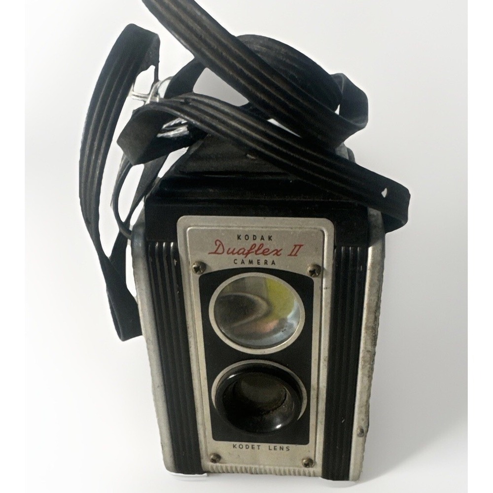 1950's Kodac Duaflex II Film Box Camera Kodet Lens Collection NOT TESTED